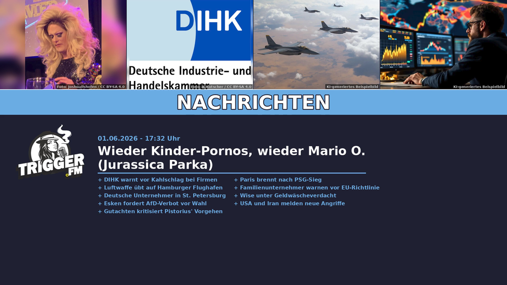 TriggerFM: Nachrichten der Freien Medien vom 01.06.2026 Beitragsbild