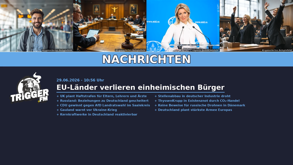 TriggerFM: Nachrichten der Freien Medien vom 29.06.2026 Beitragsbild