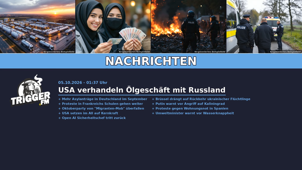 TriggerFM: Nachrichten der Freien Medien vom 05.10.2026 Beitragsbild