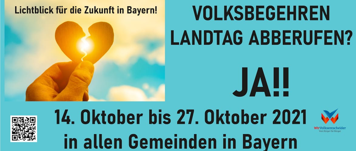 PRESSEMITTEILUNG: Volksbegehren Landtag abberufen (Bayern) #2