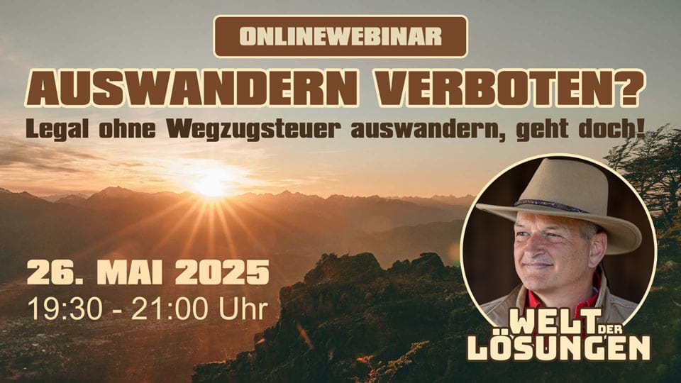 Erich Hambach Seminar: AUSWANDERN VERBOTEN? Legal ohne Wegzugsteuer auswandern, geht doch!